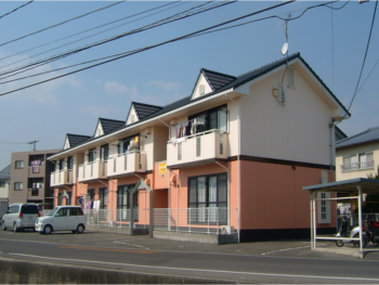 岡山市 アパートオーナー様　屋根・外壁塗装施工事例