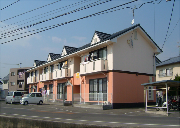   岡山市 アパートオーナー様　屋根・外壁塗装施工事例