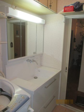 収納の多い洗面台　TOTO オクターブ