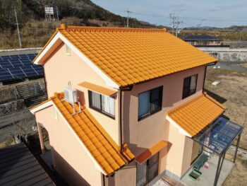 【 岡山市屋根・外壁塗装、エクステリア施工事例】大好きな色と暮らす、新しい住まいの物語