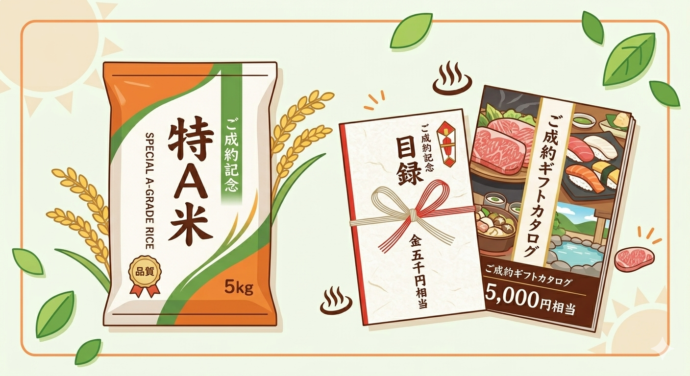 選べる！豪華成約ギフト