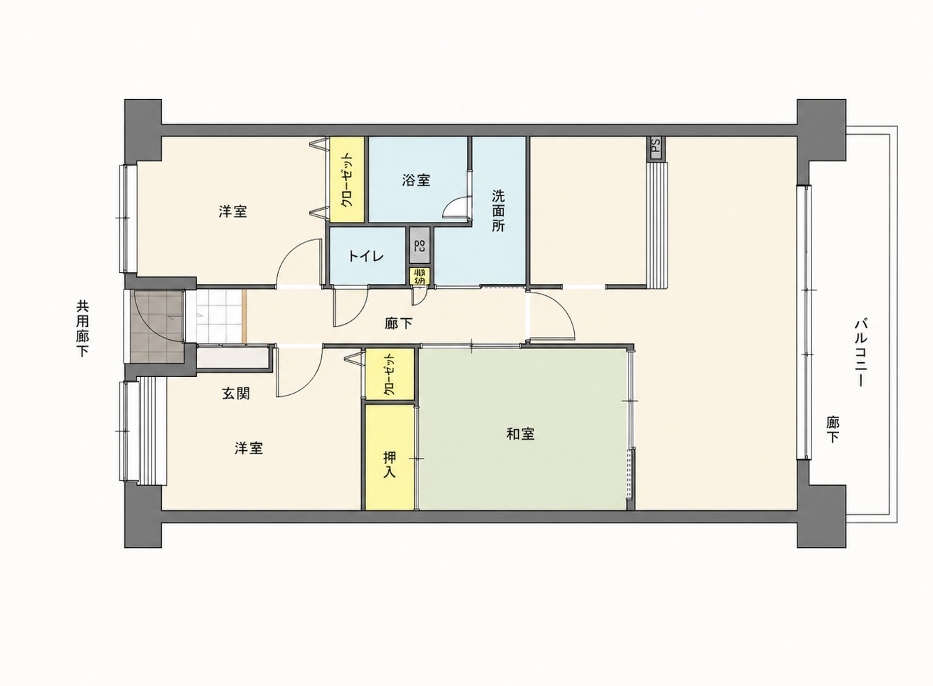 リフォーム前間取り図
